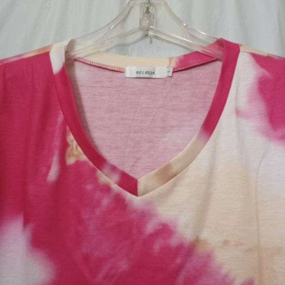 BELINDA Tops - BELINDA (TYE/DYE V NECK ) TOP